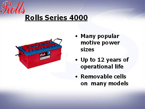 Rolls series 4000 Power