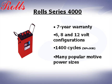 Rolls series 4000