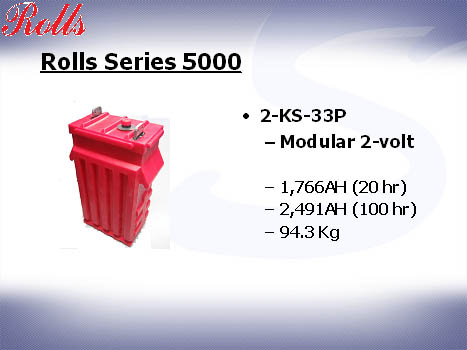 Rolls series 5000 2 volt modular